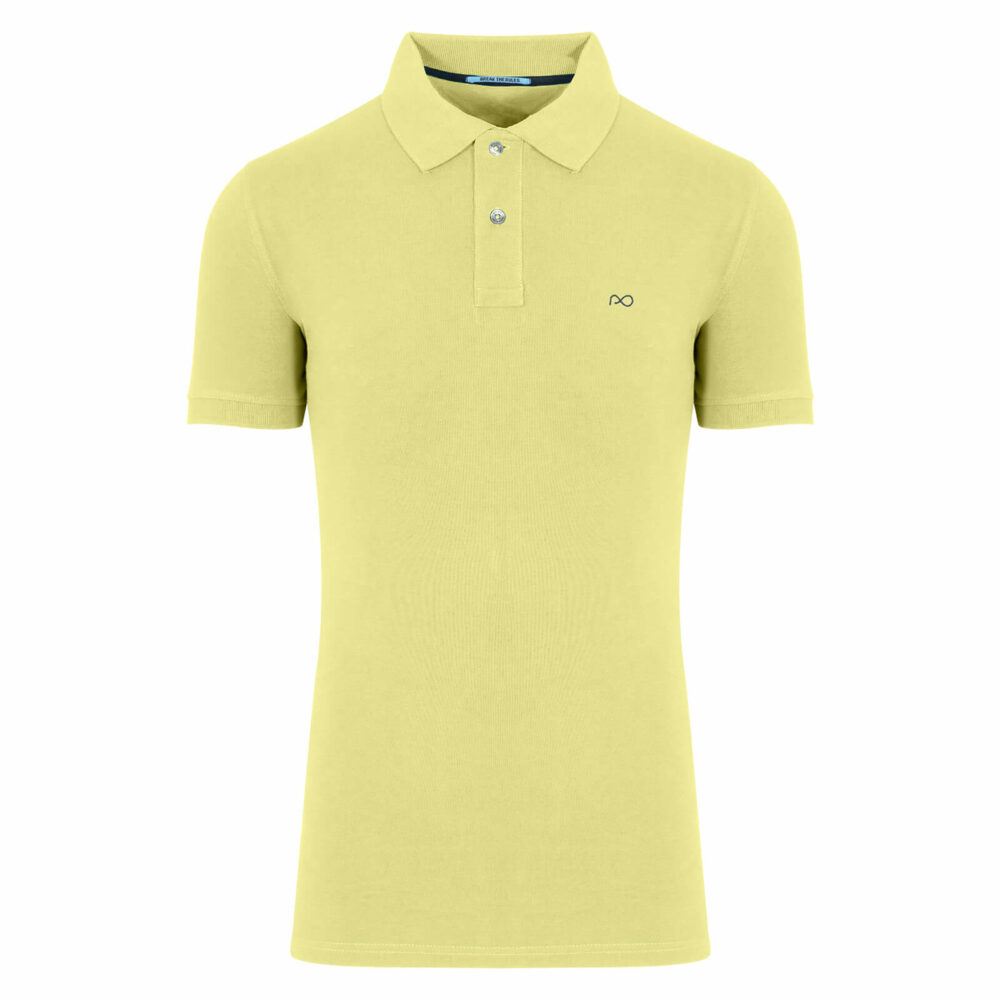 Men Prince Oliver Essential Polo Pique Κίτρινο 100% Cotton (Regular Fit) 6