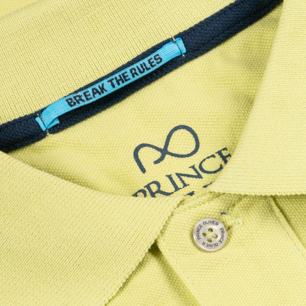Men Prince Oliver Essential Polo Pique Κίτρινο 100% Cotton (Regular Fit) 7