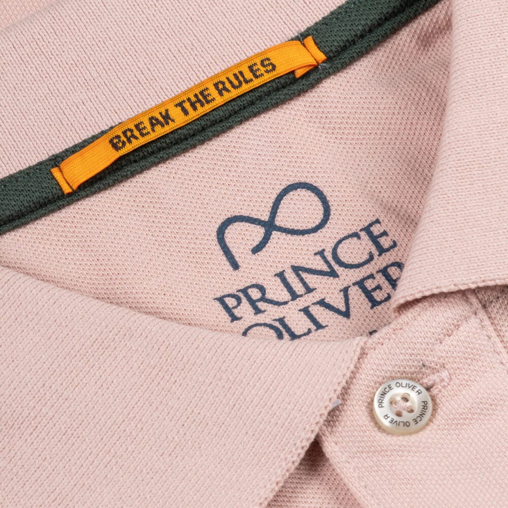 Men Prince Oliver Essential Polo Pique Σομόν 100% Cotton (Regular Fit) 7