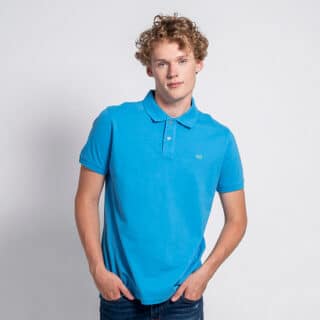 Clothing Prince Oliver Essential Blue Polo Shirt 100% Cotton (Regular Fit)