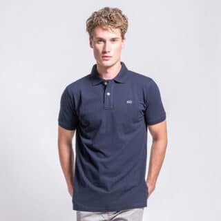 Clothing Prince Oliver Essential Dark Blue Polo Pique Shirt 100% Cotton (Regular Fit)