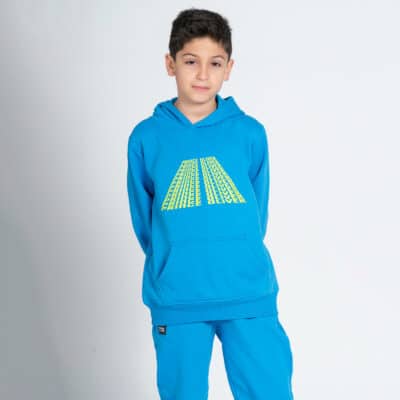 Σετ Παιδική Φόρμα Μπλε Φούτερ/ Παντελόνι 100% Cotton