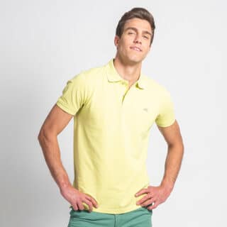 Clothing Prince Oliver Essential Yellow Polo Pique Shirt 100% Cotton (Regular Fit)