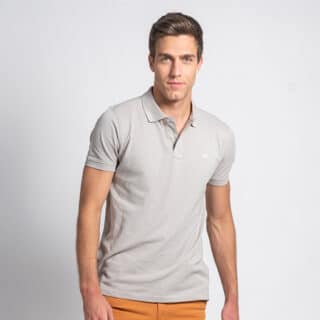 Clothing Prince Oliver Essential Light Grey Polo Pique Shirt 100% Cotton (Regular Fit)