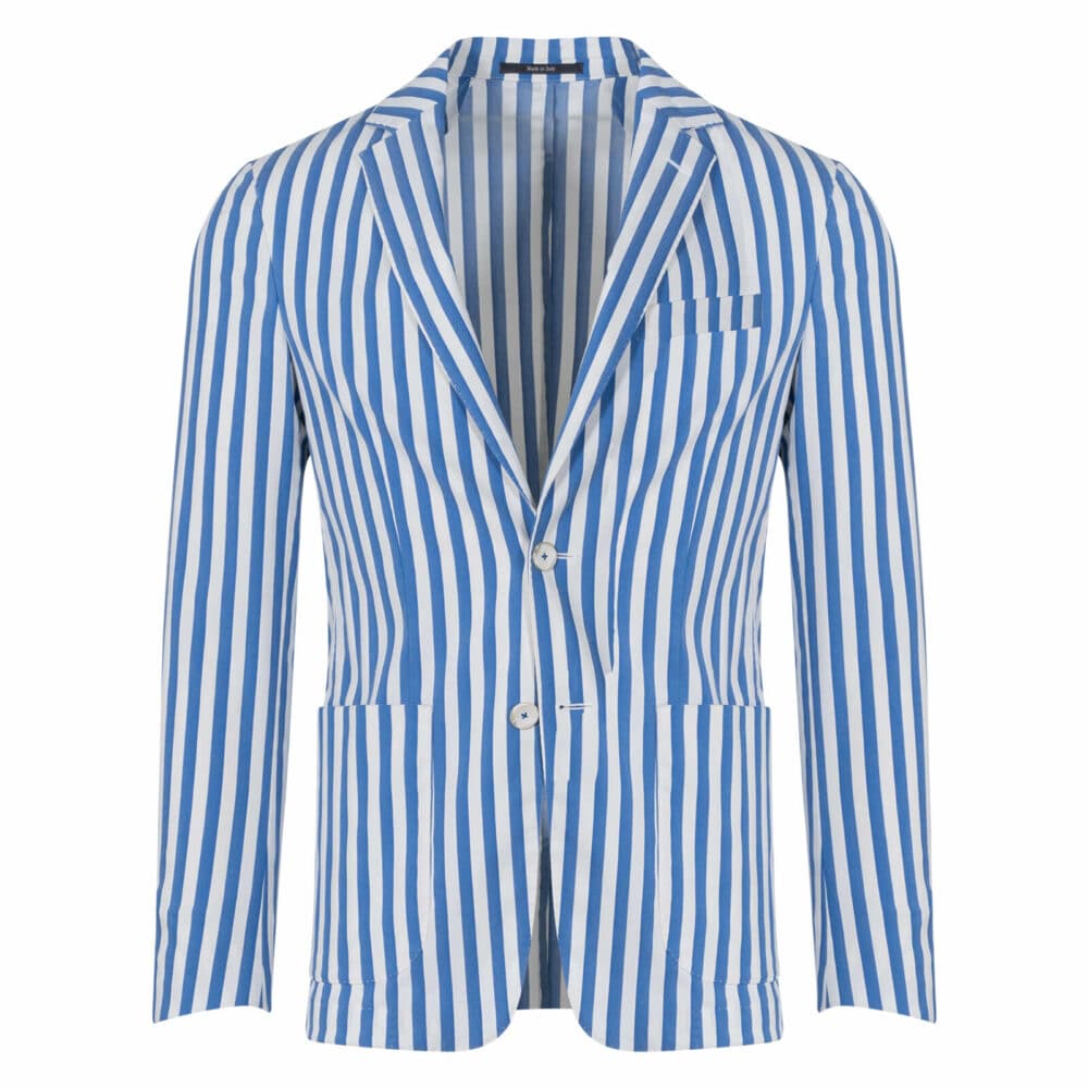 White striped jacket sale