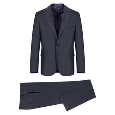Prince Oliver Κοστούμι Μαύρο Finest Wool (Modern Fit)