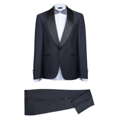 Prince Oliver Tuxedo Μπλε Σκούρο με Shawl Σατέν Πέτο (Modern Fit)