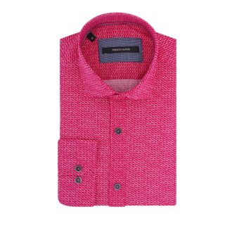 Clothing Prince Oliver Fuchsia Shirt With Micro Design (Modern Fit)