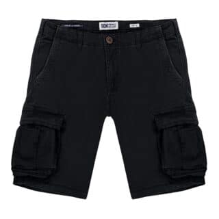 Bermuda Shorts Prince Oliver Black Cargo Shorts (Modern Fit)