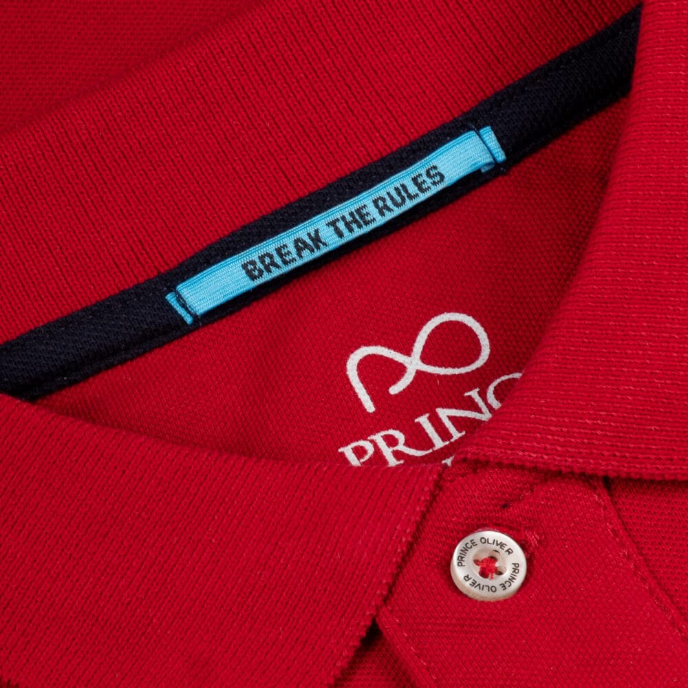 Men Prince Oliver Essential Polo Pique Κόκκινο 100% Cotton (Regular Fit) 7