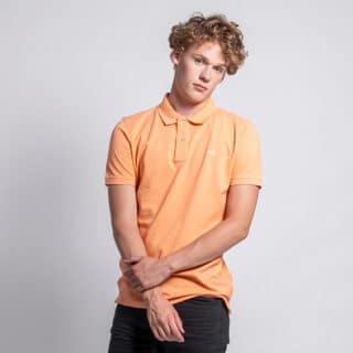 Clothing Prince Oliver Essential Orange Polo Pique Shirt 100% Cotton (Regular Fit)