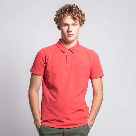 Premium Coral Polo Pique Shirt 100 Cotton Modern Fit Prince Oliver