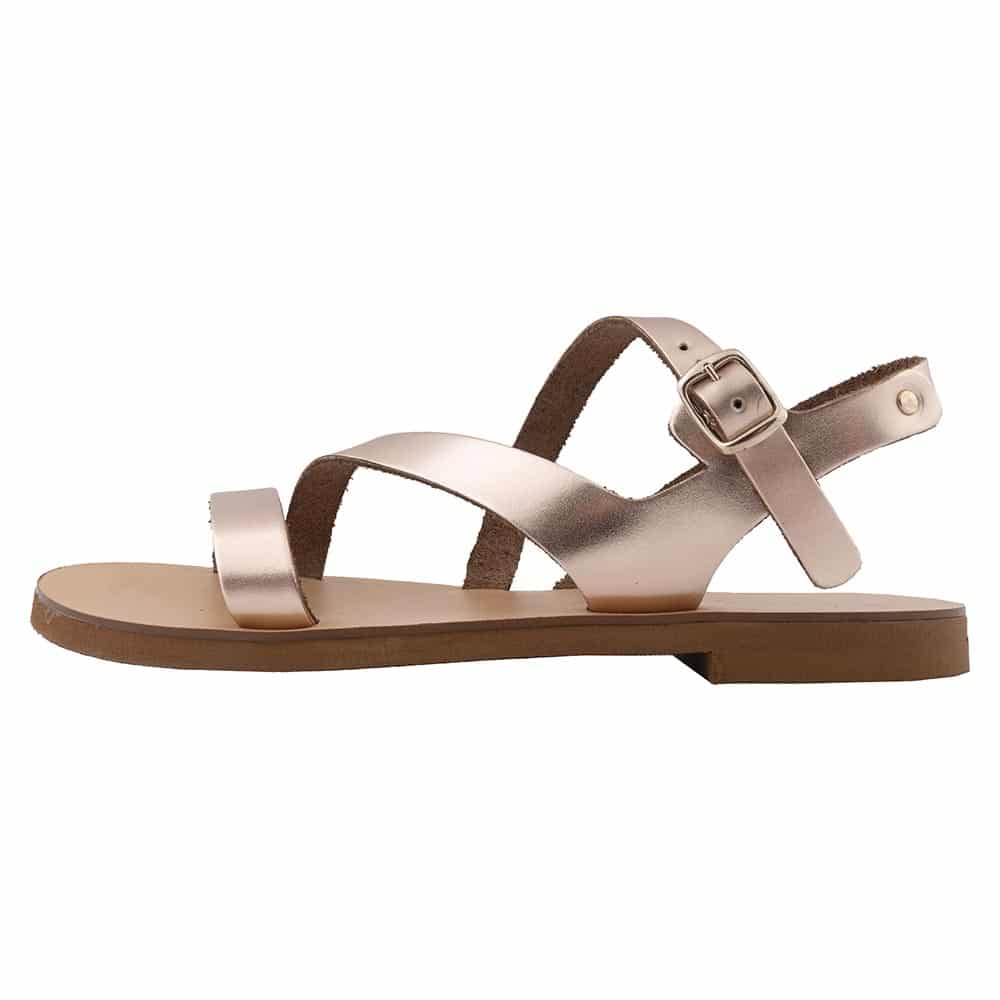Prince Oliver Δερμάτινα Σανδάλια Μπρονζέ Outlet