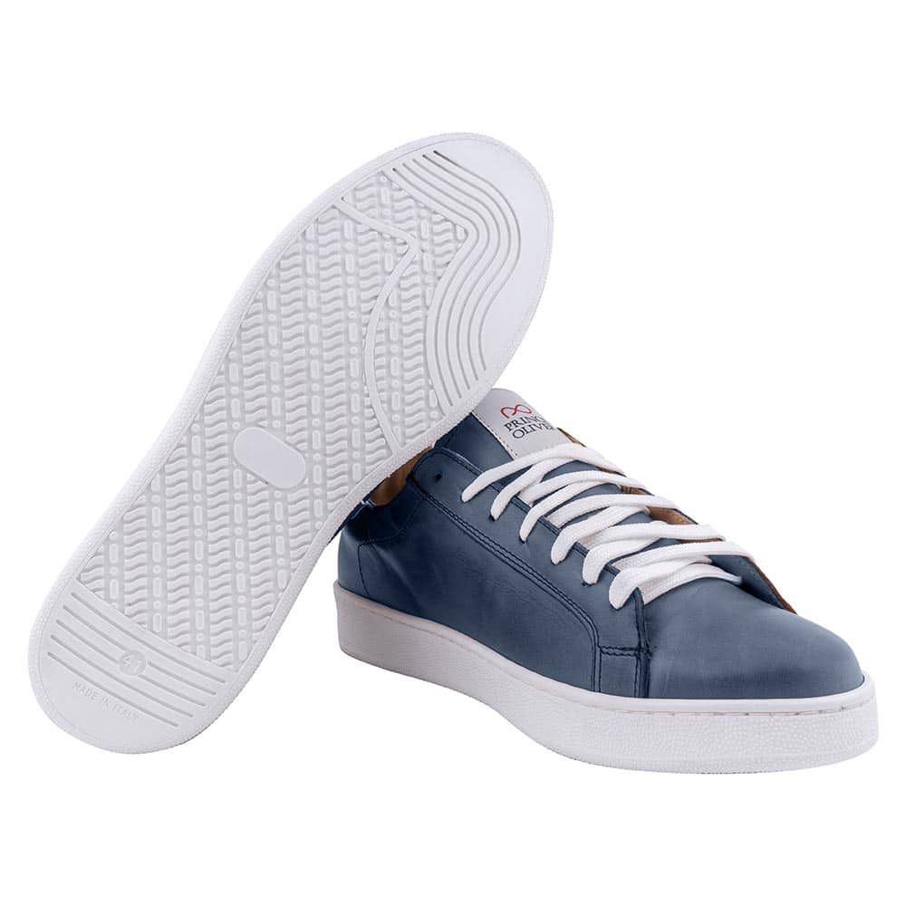Casual Low-top Μπλε Δερμάτινα Sneakers 8