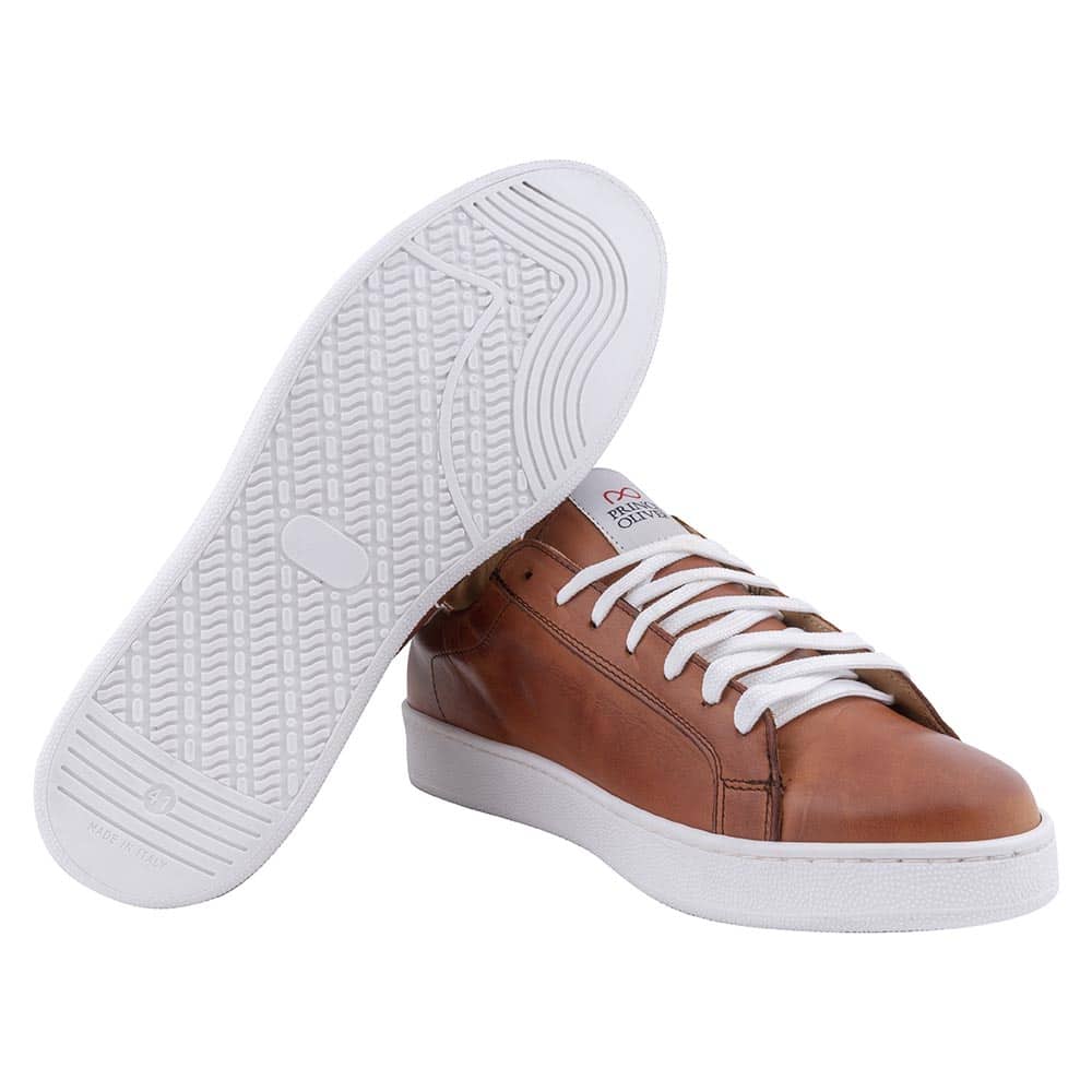 Casual Low-top Καφέ Ανοιχτό Δερμάτινα Sneakers 12