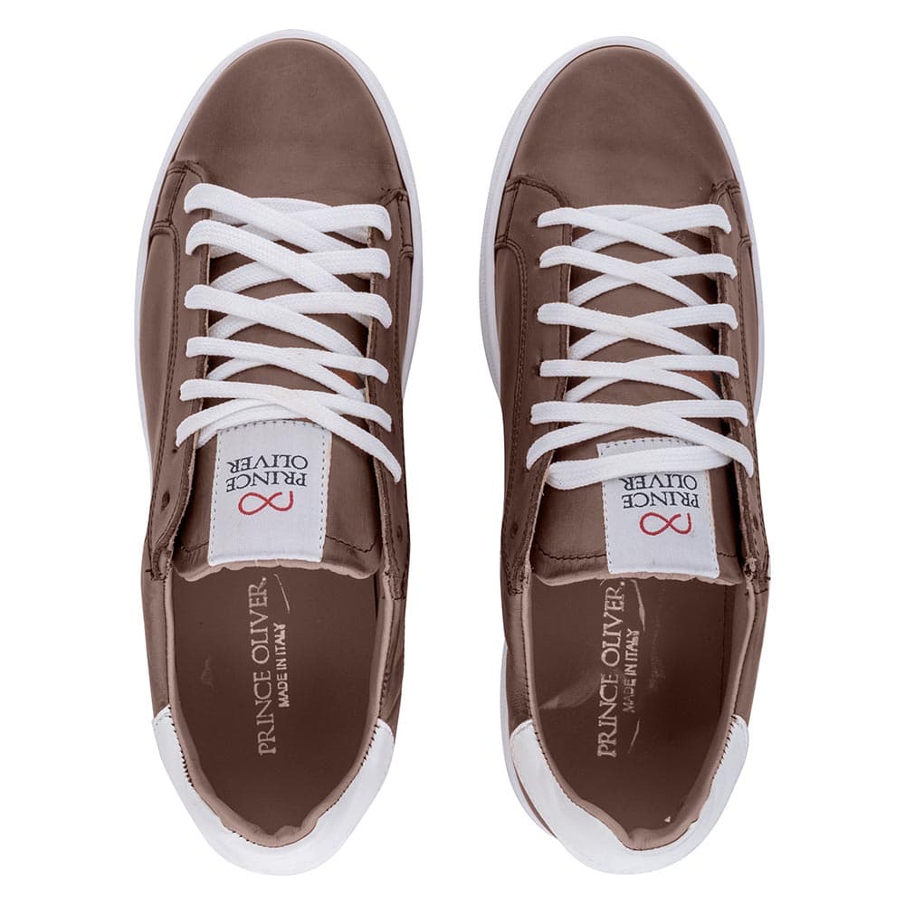 Casual Low-top Καφέ Σκούρα Δερμάτινα Sneakers 8