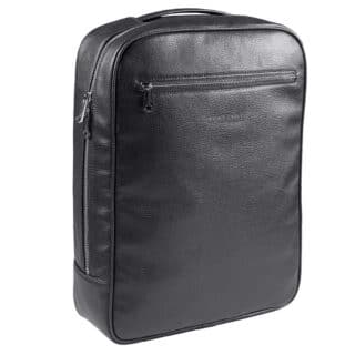 Men Prince Oliver Ανδρικό Σακίδιο Πλάτης Backpack Μαύρο Eco Leather 3