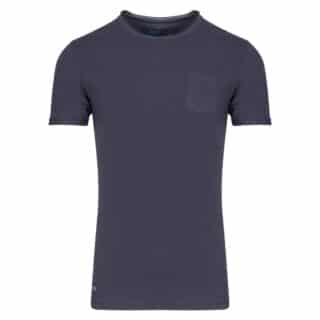 Men Prince Oliver Essential T-Shirt Ανθρακί με Τσεπάκι 100% Cotton (Modern Fit) 3