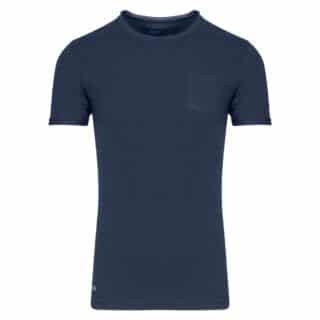 Men Prince Oliver Essential T-Shirt Μπλε Σκούρο με Τσεπάκι 100% Cotton (Modern Fit) 3