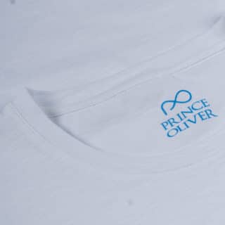 Men Essential T-Shirt Λευκό Round Neck με Τσεπάκι (Modern Fit) 100% Cotton 3
