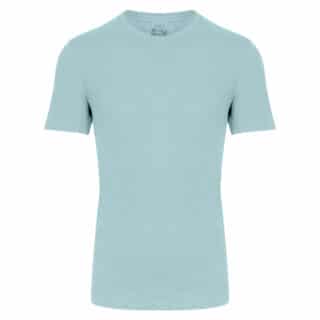 Men Essential T-Shirt Τυρκουάζ Round Neck (Modern Fit) 100% Cotton 3