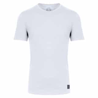 Men Essential T-Shirt Λευκό Round Neck (Modern Fit) 100% Cotton