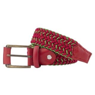 Accessories Red / Light Green Knitted Belt