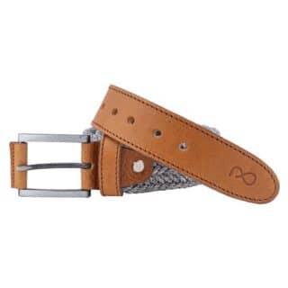 Accessories Grey Knitted Belt
