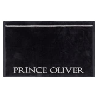 Men Prince Oliver Deluxe Πετσέτα Γυμναστηρίου Μαύρο/Γκρι 100% Cotton 74×45 cm