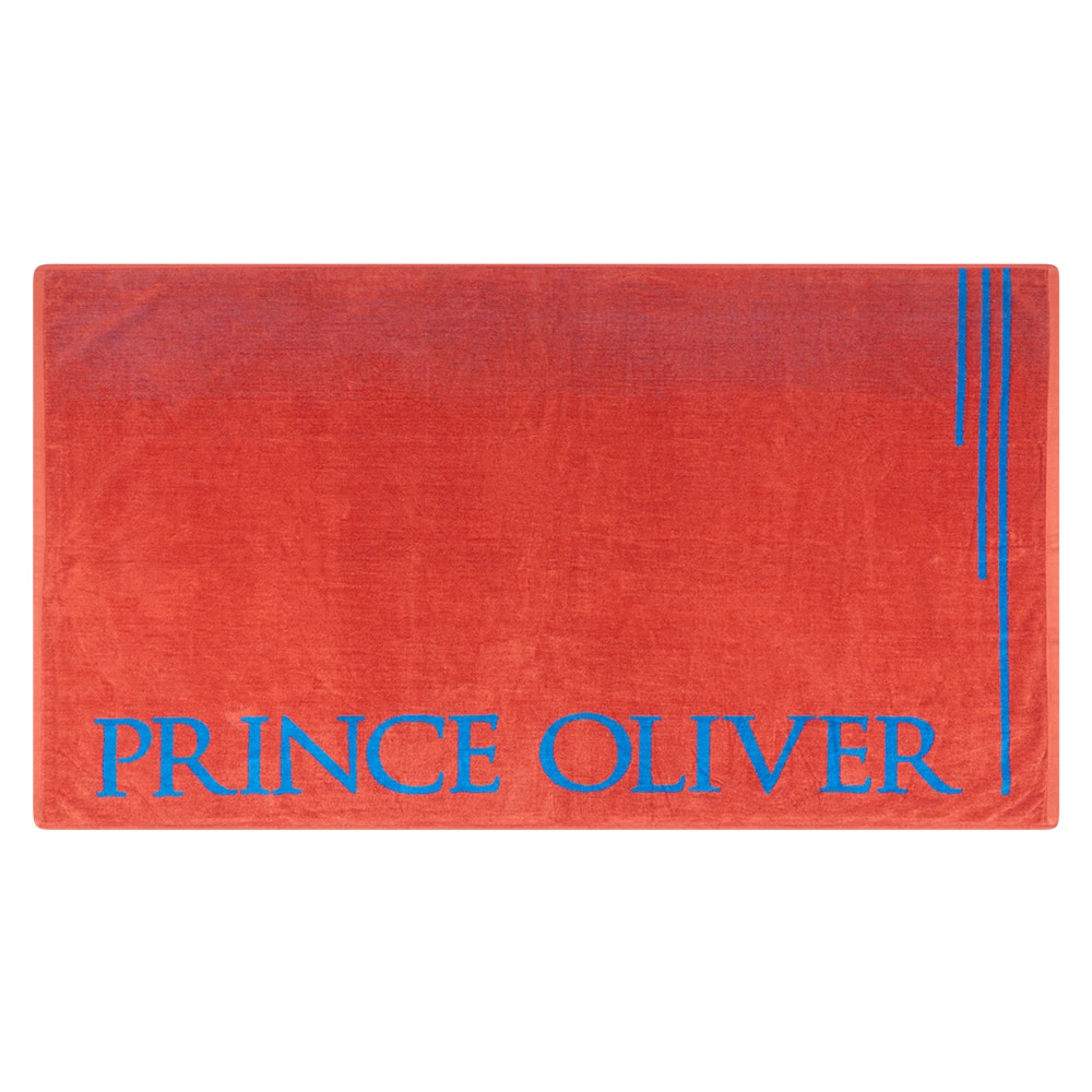 Prince Oliver Deluxe Πετσέτα Θαλάσσης 160×90 cm Κεραμιδί/Μπλε 100% Cotton
