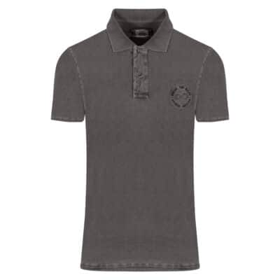 Plus Size Collection Polo Πετροπλυμένο Καφέ 100% Cotton (Comfort Fit) Μόνο Μεγάλα Μέγεθη