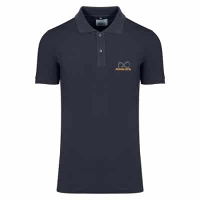 Plus Size Collection Polo Pique Μαύρο 100% Cotton (Comfort Fit) Μόνο Μεγάλα Μέγεθη