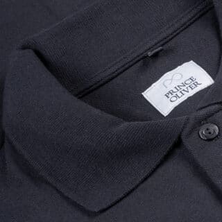Men Plus Size Collection Polo Pique Μαύρο 100% Cotton (Comfort Fit) Μόνο Μεγάλα Μέγεθη 3