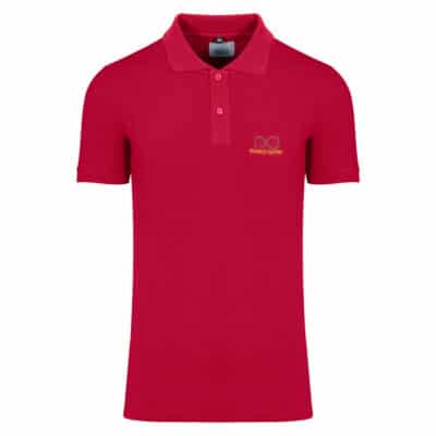 Plus Size Collection Polo Pique Μπορντώ 100% Cotton (Comfort Fit) Μόνο Μεγάλα Μέγεθη