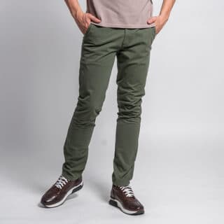 Clothing Premium Light Chino Dark Green (Modern Fit)