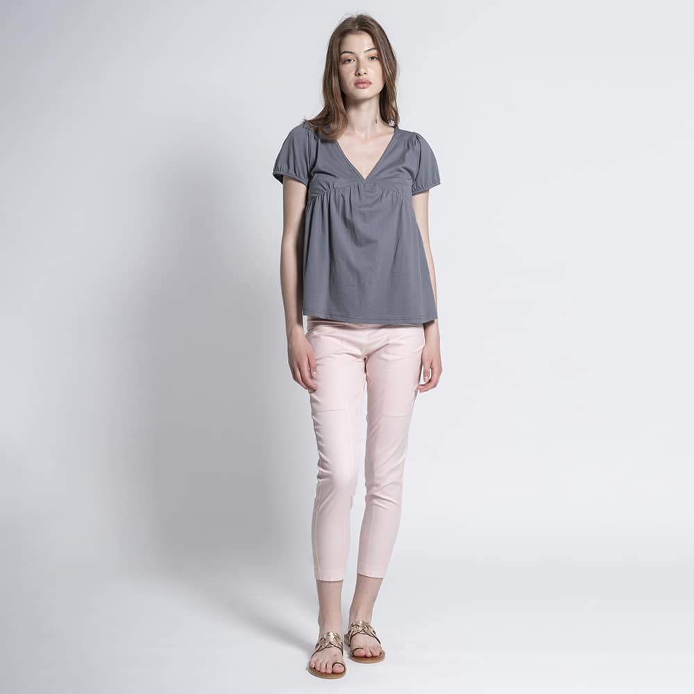 Prince Oliver Prince Oliver Παντελόνι Ψηλόμεσο Ροζ (Slim Fit)