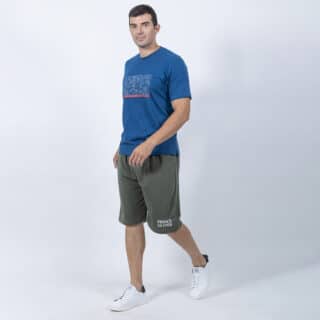 Men Plus Size Collection T-Shirt Πετρόλ Round Neck (Comfort Fit) 100% Cotton Μόνο Μεγάλα Μεγέθη 5