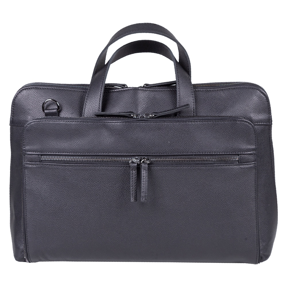 Prince Oliver Men s Black Leather Briefcase
