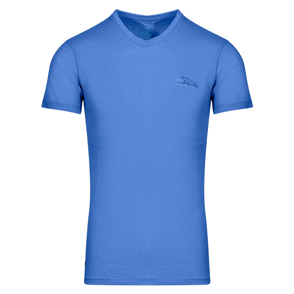 Men Prince Oliver T-Shirt Eco Μπλε V-Neck (Modern Fit) 7