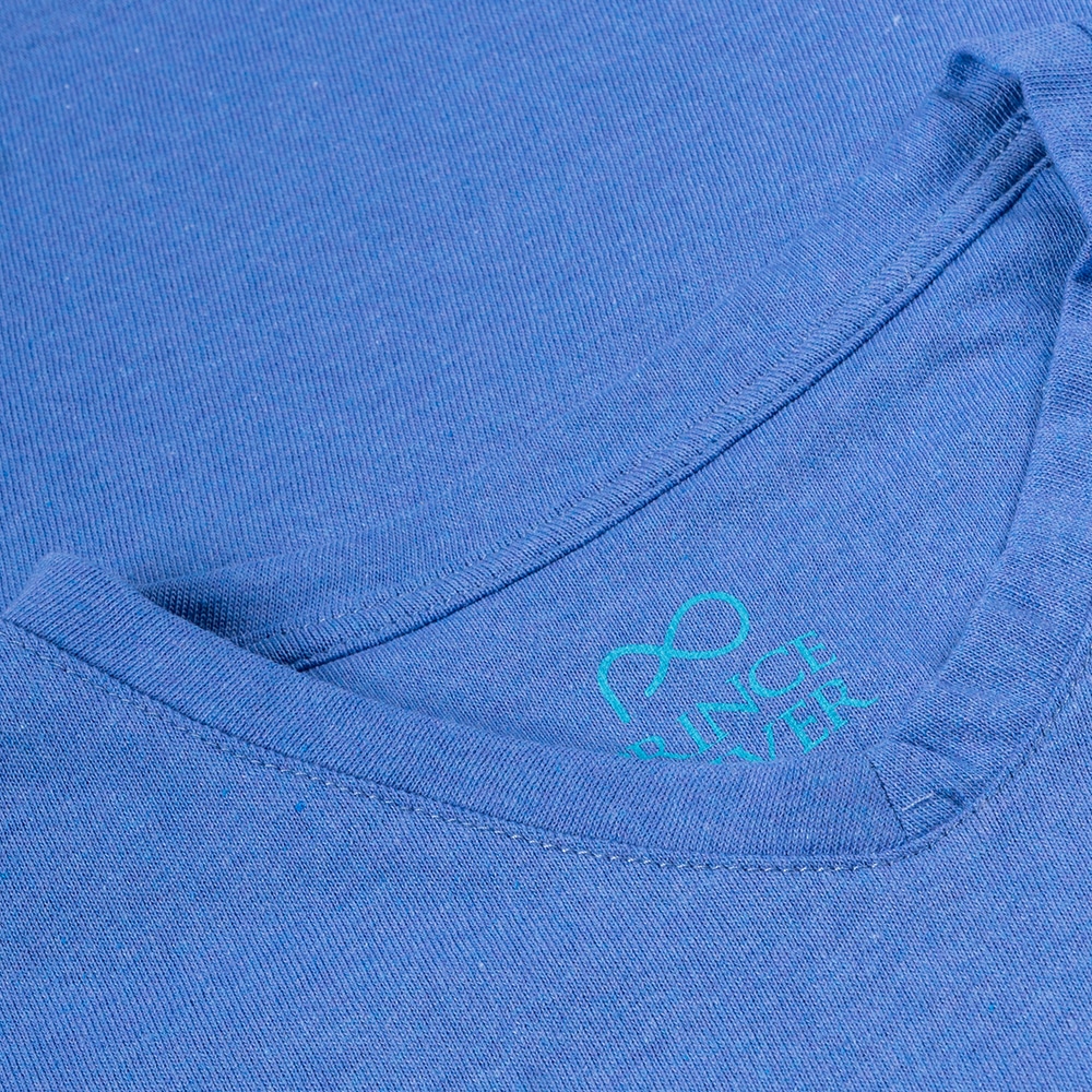 Men Prince Oliver T-Shirt Eco Μπλε V-Neck (Modern Fit) 9