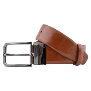 Men Prince Oliver Double Faced Ζώνη 100% Leather 3