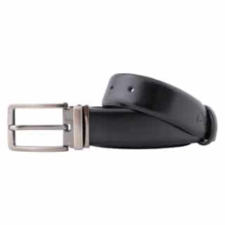 Accessories Prince Oliver Black Formal Style Belt 100% Leather