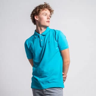 Clothing Essential Turquoise Pique Polo Shirt 100% Cotton (Regular Fit)