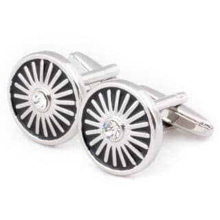 Accessories Round Cufflinks Silver
