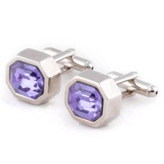 Accessories Geometric Cufflinks Purple