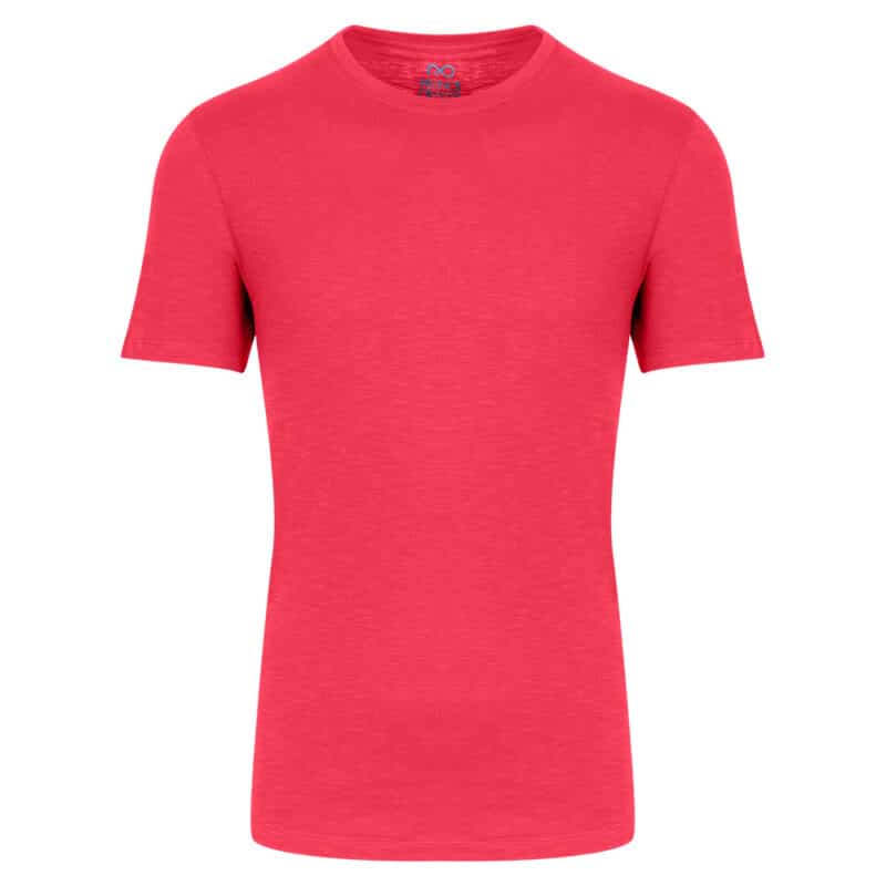 Men Essential T-Shirt Κοραλί Round Neck (Modern Fit) 100% Cotton 3