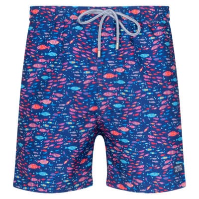 Prince Oliver Blue Swim Shorts with Fish Limited Edition