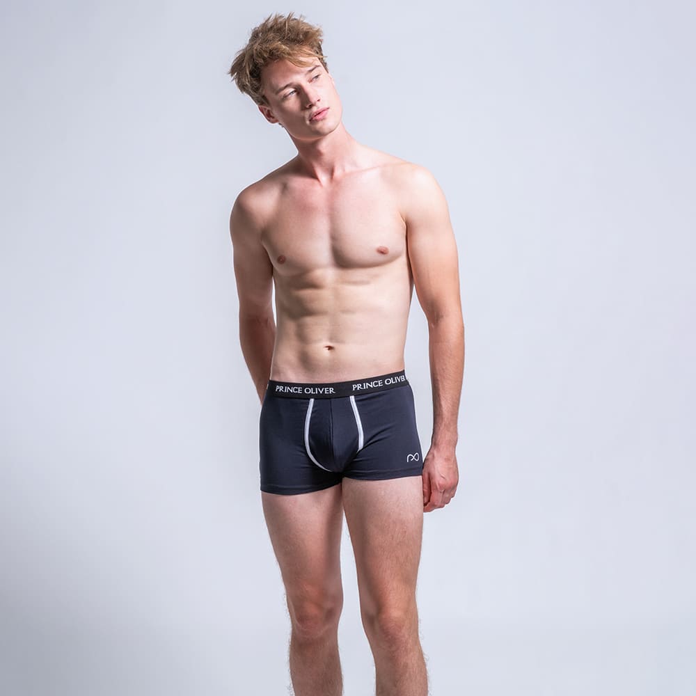 Σετ Boxer 3 Τεμ. Μαύρο/Μπλε Σκούρο/Μπορντώ Cotton Stretch NEW ΙΝ