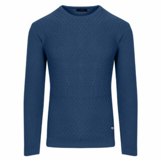Clothing Prince Oliver Dark Blue Round Neck Sweater (Modern Fit)