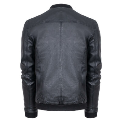 美品　V2 leather jacket Fashion Men's Original Leather Jacket-Genuine Goat Leather